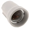 Lot de 4 douilles E27 porcelaine à vis - Blanc - Zenitech