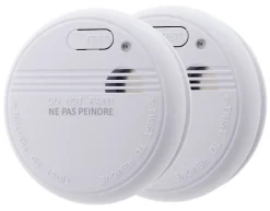 Lot de 4 détecteurs de fumée autonomie 3 ans - pile et accessoires - Otio