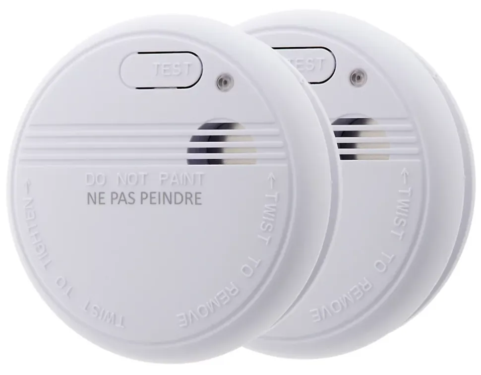 Lot de 4 détecteurs de fumée autonomie 3 ans - pile et accessoires - Otio