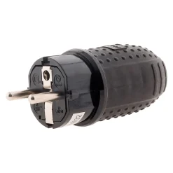 Lot de 5 fiches caoutchouc mâles 16A 2P+T - Zenitech