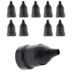 Lot de 10 fiches femelles 16A 2P+T - Noir - Zenitech