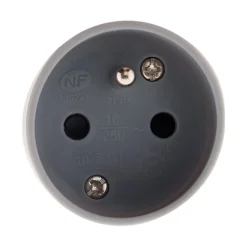 Lot de 10 fiches femelles 16A 2P+T - Gris - Zenitech