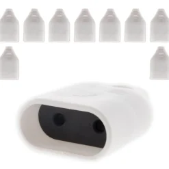Lot de 10 fiches femelles 2P 6A - Blanc - Zenitech