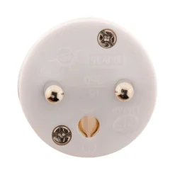 Lot de 10 fiches mâles 16A 2P+T - Blanc - Zenitech