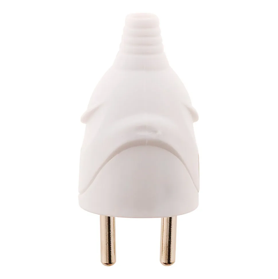 Lot de 10 fiches mâles 16A 2P+T - Blanc - Zenitech