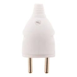 Lot de 10 fiches mâles 16A 2P+T - Blanc - Zenitech