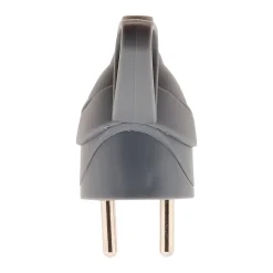 Lot de 10 fiches mâles anneau -16A 2P+T - Gris - Zenitech