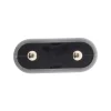Lot de 10 fiches mâles 2P 6A - Gris - Zenitech