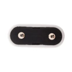 Lot de 10 fiches mâles 2P 6A - Blanc - Zenitech