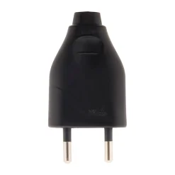 Lot de 10 fiches mâles 2P 6A - Noir - Zenitech