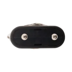 Lot de 10 fiches mâles 2P 6A latérales - Noir - Zenitech
