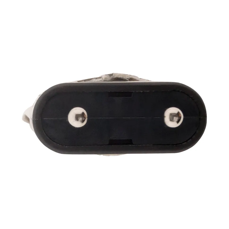 Lot de 10 fiches mâles 2P 6A latérales - Noir - Zenitech