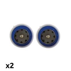Lot de 2 fiches TV mâles diamètre 9,5mm sortie droite - Zenitech