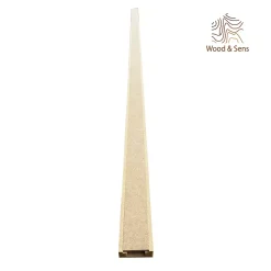 Lot de 10 Goulottes MDF Passes-câbles à couvercle, L.2.44 m x H.5.5 cm, Ep. 18 mm
