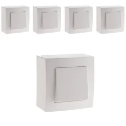 Lot de 5 interrupteurs va et vient Presto - Zenitech