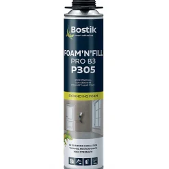 Lot de 24 Mousses expansives PU pistolable P305 Foam'n'Fill Pro B3 750ml BOSTIK