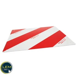 Lot de 2 panneaux carrés 423x423mm en aluminium homologué