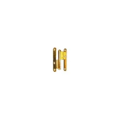 Lot de 12 paumelles menuiserie bois coudée - TORBEL Argent 60 Gauche 100