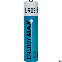 Lot de 8 piles alcaline LR03 - Bleu- 5five
