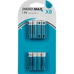 Lot de 8 piles alcaline LR03 - Bleu- 5five