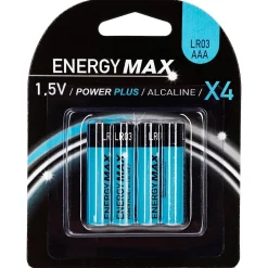 Lot de 4 piles Power Plus LR03 avec - Bleu foncé- 5five