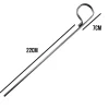 Lot de 10 pitons fixes gazon en inox 29 cm - Linxor