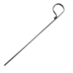 Lot de 10 pitons fixes gazon en inox 29 cm - Linxor