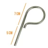 Lot de 5 pitons P Standard en inox 12 cm - Linxor