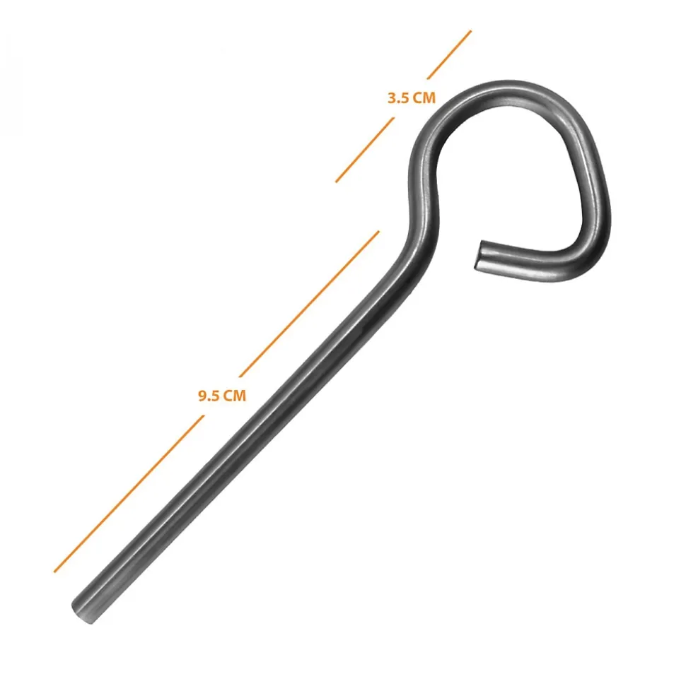 Lot de 5 pitons P Évolution en inox - 13 cm - Linxor