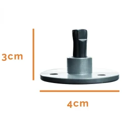 Lot de 5 pitons télescopiques en inox pour plage en bois - Linxor