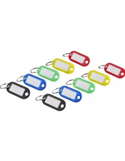 Lot de 10 portes-étiquettes, couleurs assorties, 50x20mm - THIRARD