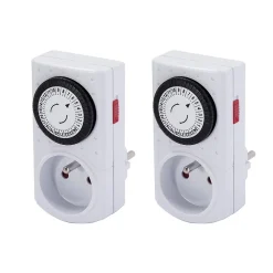 Lot de 2 programmateurs mécaniques 3500W - Chacon