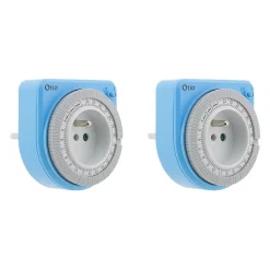 Lot de 2 programmateurs mécaniques - Bleu - Otio