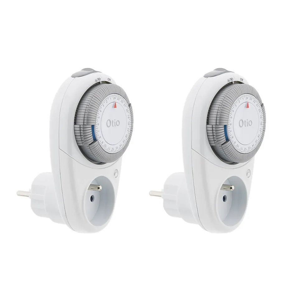 Lot de 2 programmateurs quotidiens T-10 - Blanc - Otio
