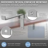 Lot de 4 équerre d'Etagere murale équerre fixation en métal gris