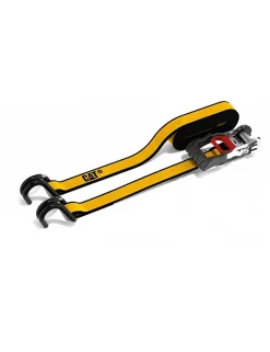 LOT DE 2 SANGLES D' ARRIMAGE A CLIQUET CATERPILLAR AVEC CROCHETS