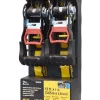 LOT DE 2 SANGLES D'ARRIMAGE A CLIQUET CATERPILLAR