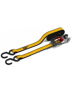 LOT DE 2 SANGLES D'ARRIMAGE A CLIQUET CATERPILLAR