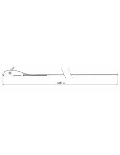 Lot de 2 sangles de serrage, 5m à boucle autoserrante, rouge - THIRARD