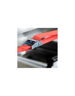 Lot de 2 sangles de serrage, 2.5m à boucle autoserrante, rouge - THIRARD