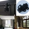 Lot de 2 serrures de porte en aluminium, serrures de fenêtre, porte-fenêtre, anneau antivol, serrure de porte en aluminium