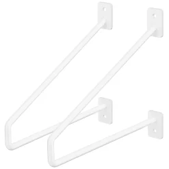 Lot de 2 supports d'Etagere murale console décorative en acier