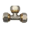 Lot de 1 Té à visser tube PER diam16x16x16 mm
