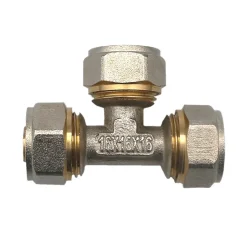 Lot de 1 Té à visser tube PER diam16x16x16 mm