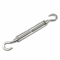 Lot de 5 tendeurs de fil réglables en acier inoxydable - Double crochets - M5 - Linxor