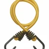 Lot de 2 tendeurs en caoutchouc à crochets, 8mmx60cm, jaune - THIRARD