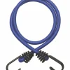 Lot de 2 tendeurs en caoutchouc à crochets, 8mmx80cm, bleu - THIRARD