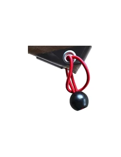 Lot de 4 tendeurs en caoutchouc à boules, 4mmx40cm, rouge - THIRARD