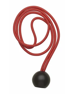 Lot de 4 tendeurs en caoutchouc à boules, 4mmx40cm, rouge - THIRARD