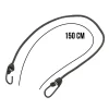 Lot de 10 tendeurs sandows élastiques avec 2 crochets - 150 cm - Noir - Linxor